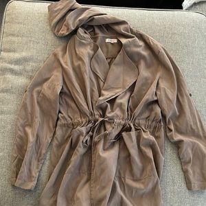 Womens drawstring light weight jacket